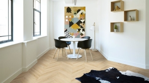 Multicontract Chevron MR-001 BIANCO — jodełka francuska klejona DRYBACK
